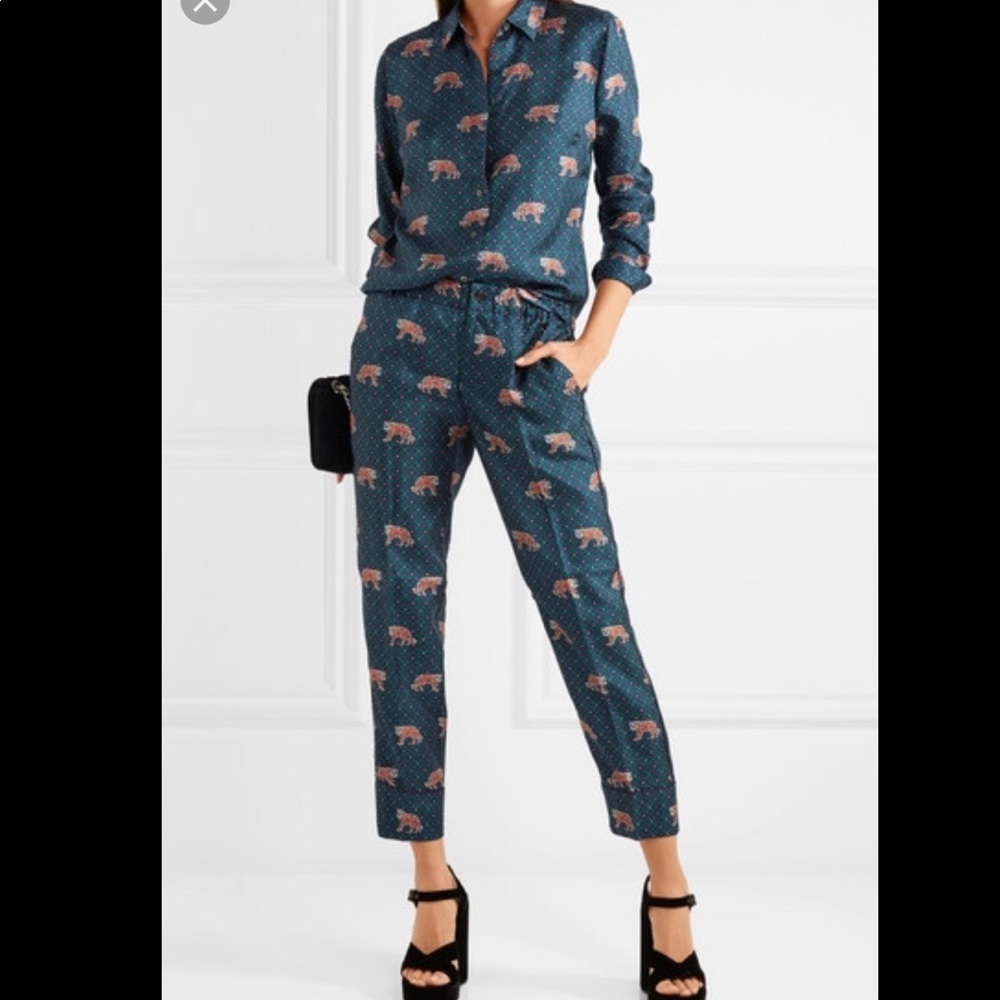 Jcrew Silk Shirt and Pants